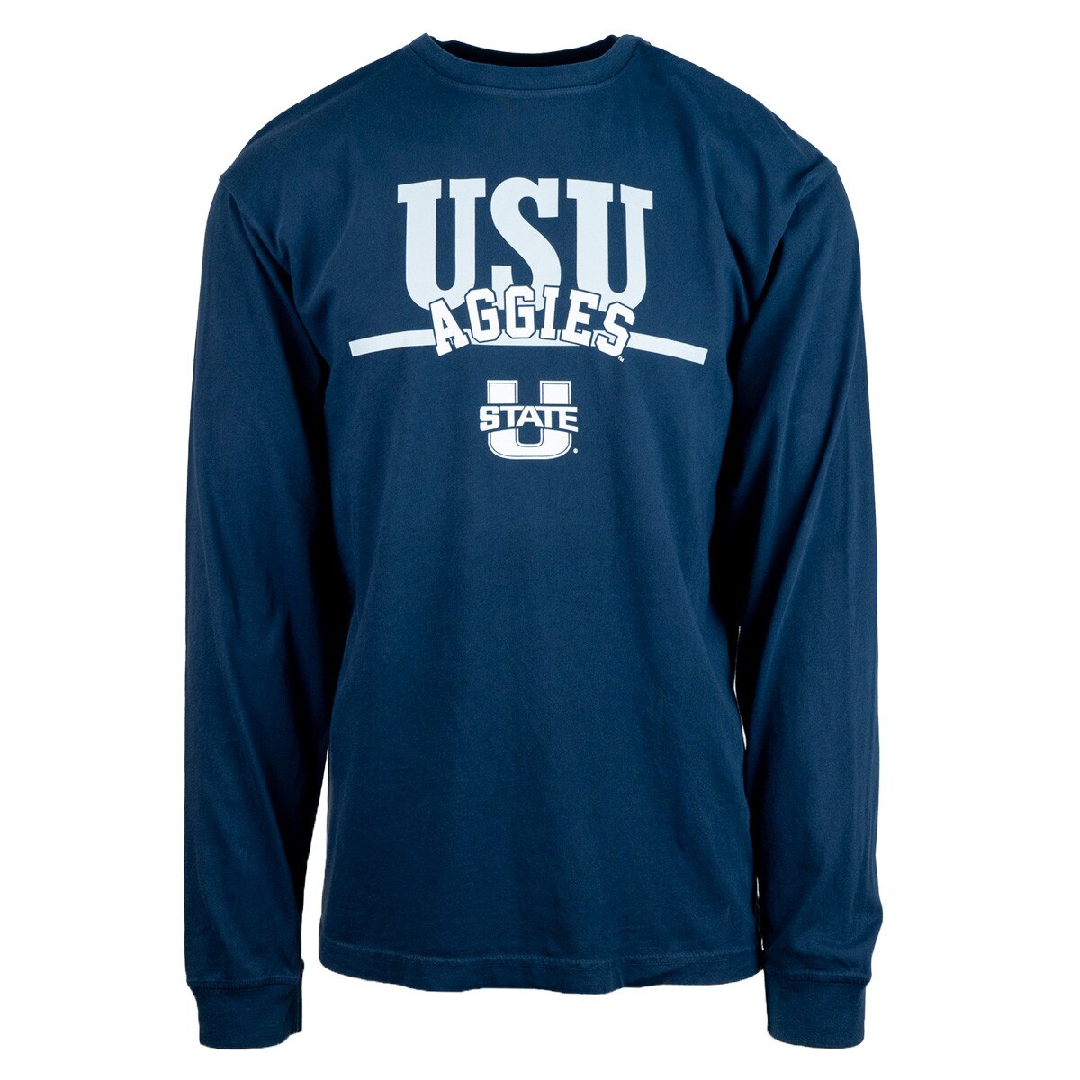 USU aggies u-state logo navy long sleeve unisex t-shirt